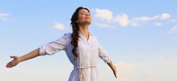woman in the fresh air