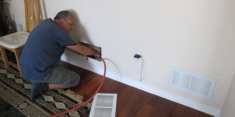 Air Duct Cleaning Service Residential Service Michail at work