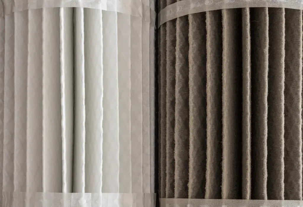 clean and dirty hvac filters
